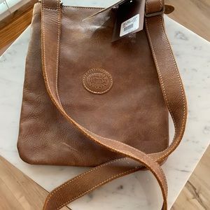 Roots Genuine Leather Crossbody Bag